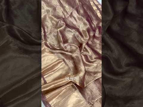 Bronze Banarasi Pure Tissue Silk Saree