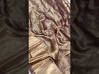 Bronze Banarasi Pure Tissue Silk Saree