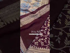 Hickory Banarasi Pure Khaddi Georgette Saree