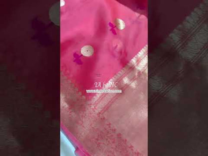 Punch Banarasi Pure Kora Silk Kadwa Saree