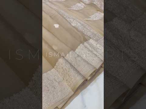 Tan Banarasi Pure Khaddi Georgette Kadwa Saree