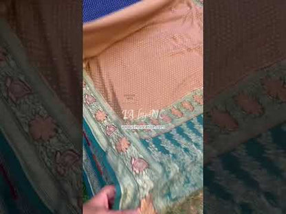 Dijon Banarasi Pure Khaddi Georgette Saree