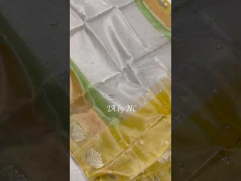 OffWhite Banarasi Pure Tissue Silk Designer Saree
