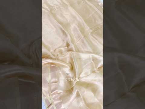 Beige Banarasi Pure Tissue Silk Saree