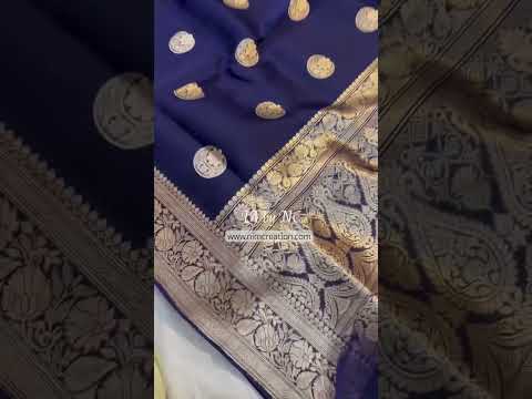 Space Banarasi Pure Kora Silk Kadwa Saree