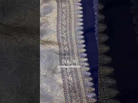 Space Banarasi Pure Khaddi Georgette Saree