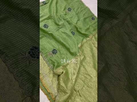 Avocado Banarasi Pure Munga Silk Designer Saree