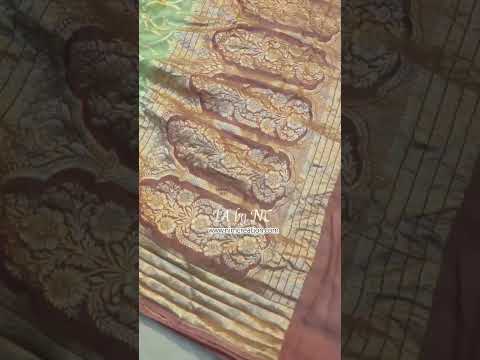 Sage Banarasi Pure Khaddi Georgette Saree