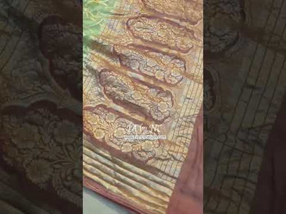 Sage Banarasi Pure Khaddi Georgette Saree