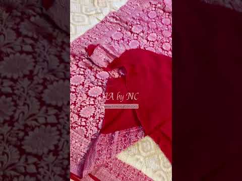 Beige Banarasi Pure Khaddi Georgette Saree