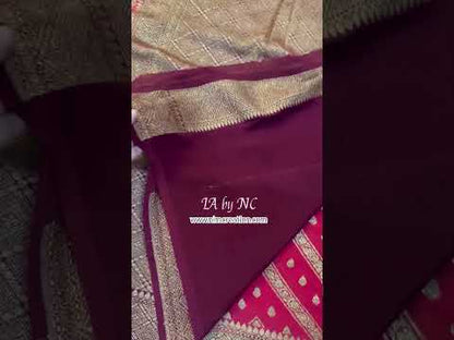 Imperial Banarasi Pure Khaddi Georgette Saree