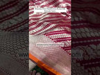 Carmine Banarasi Pure Katan Silk Brocade Pattu Saree