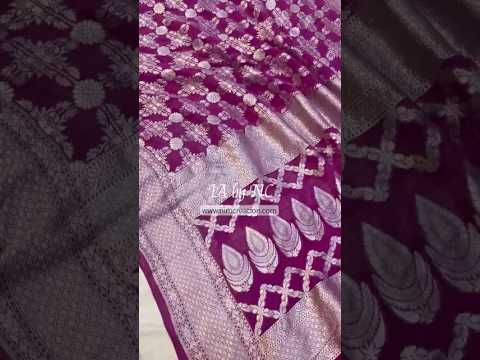 Byzantine Banarasi Pure Khaddi Georgette Saree