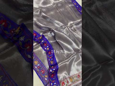 Grape Banarasi Pure Tissue Silk Designer Saree