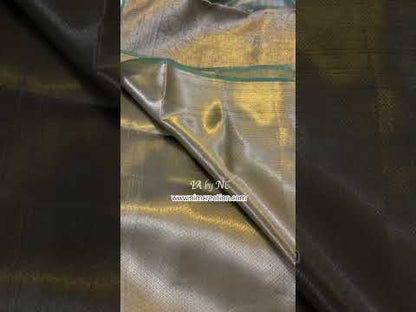 Pine Banarasi Pure Tissue Silk Saree