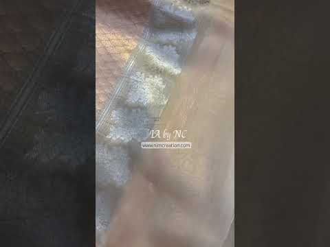 Beige Banarasi Pure Kora Silk Kadwa Saree