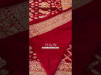 Crimson Banarasi Pure Khaddi Georgette Saree