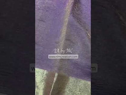 Grape Banarasi Pure Tissue Silk Saree