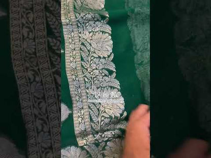 Sacramento Banarasi Pure Khaddi Georgette Saree