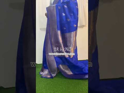 Royal Banarasi Pure Katan Silk Raw Mango Kadwa Saree