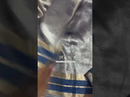 Prussian Banarasi Pure Tissue Silk Saree