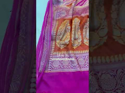 Punch Banarasi Pure Chiffon Georgette Saree