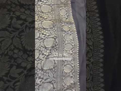 Ash Banarasi Pure Khaddi Georgette Saree