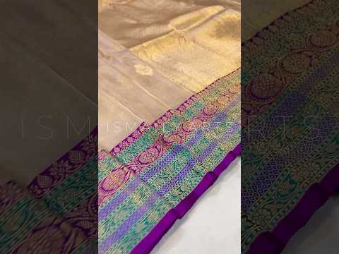 Beige Banarasi Pure Tissue Silk Kadwa Saree