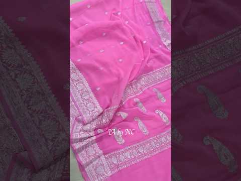 Hot Banarasi Pure Khaddi Georgette Kadwa Saree