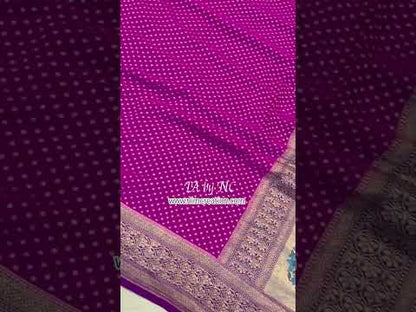 Mulberry Banarasi Pure Khaddi Georgette Saree