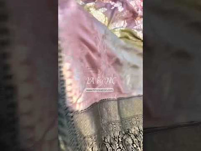 Black Banarasi Pure Khaddi Georgette Saree