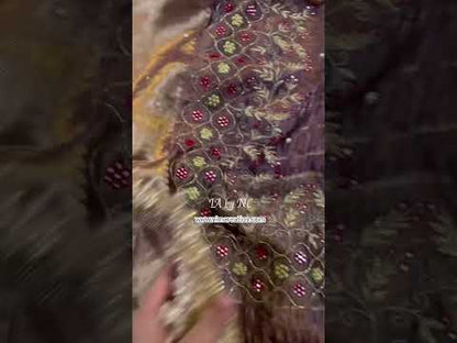 Syrup Banarasi Pure Tissue Silk Handwork Saree