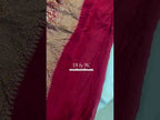 Carmine Banarasi Pure Khaddi Georgette Saree