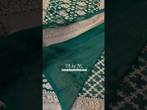 Sacramento Banarasi Pure Khaddi Georgette Saree