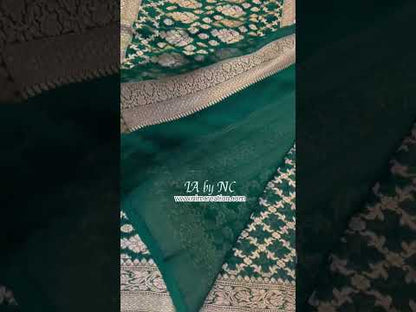 Sacramento Banarasi Pure Khaddi Georgette Saree