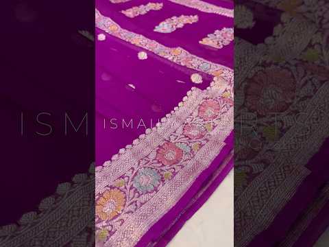 Lollipop Banarasi Pure Khaddi Georgette Kadwa Saree
