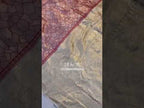 Carmine Banarasi Pure Khaddi Georgette Brocade Saree