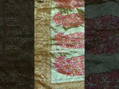 Turmeric Banarasi Pure Khaddi Georgette Saree