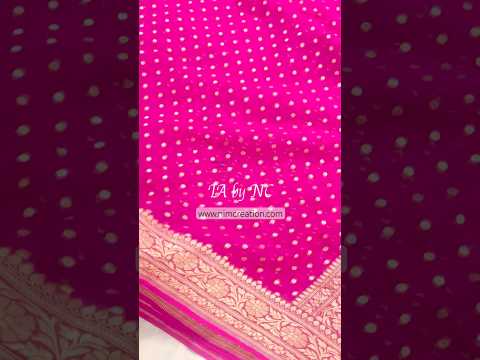 Rani Banarasi Pure Khaddi Georgette Saree