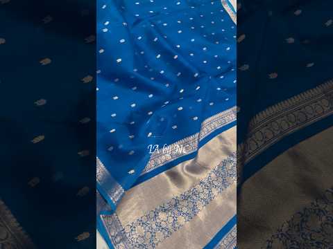 Prussian Banarasi Pure Kora Silk Kadwa Saree
