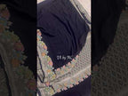 Black Banarasi Pure Khaddi Georgette Saree