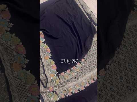 Black Banarasi Pure Khaddi Georgette Saree