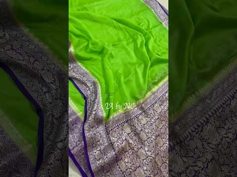 Kelly Banarasi Pure Chiffon Georgette Saree