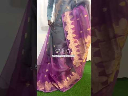 Banarasi Pure Kora Silk Kadwa Saree