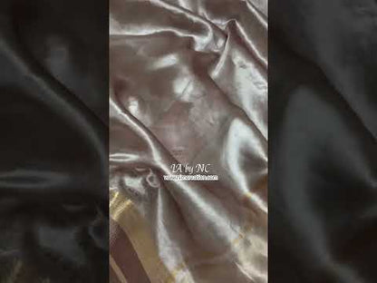 Caramel Banarasi Pure Tissue Silk Saree