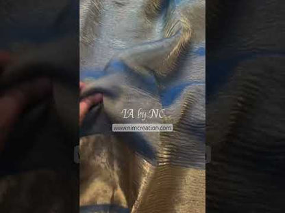 Prussian Banarasi Pure Tissue Silk Saree