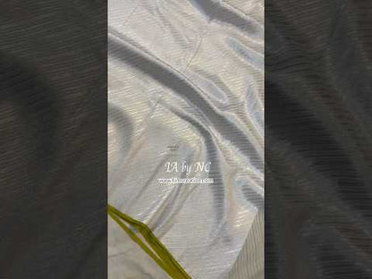 Offwhite Banarasi Pure Khaddi Georgette Saree