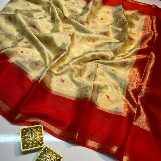 Banarasi Semi Georgette Warm Silk Saree