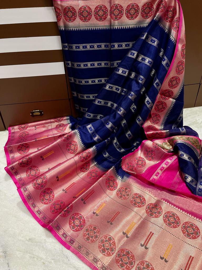 Banarasi Semi Georgette Warm Silk Saree