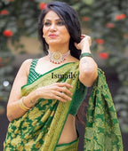 Bottle Banarasi Pure Khaddi Georgette Saree